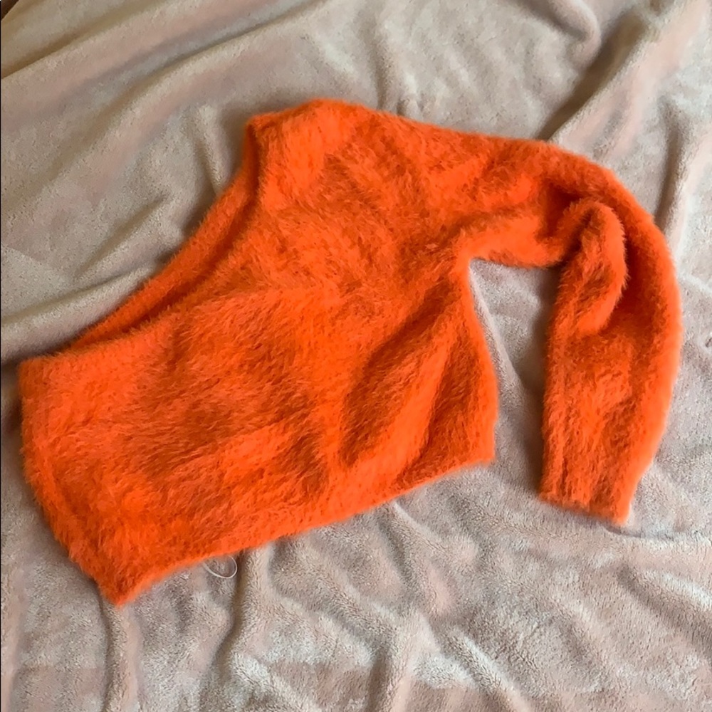 Fuzzy crop top